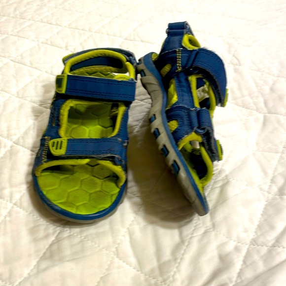 Toddler Sandals 10T Blue&Green - Picture 1 of 3